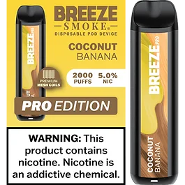 Coconut Banana Breeze Pro 2000 Puffs