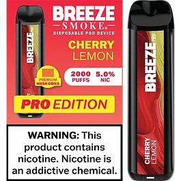 Cherry Lemon Breeze Pro 2000 Puffs